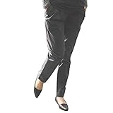 (マーシェル) Marshel マタニティ テーパードパンツ シンプル 綿 ブラック S