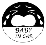 BABY IN CAR　泣きデザイン　防水・車両OKカッティングステッカー　STK770-BICHSB