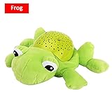 赤ちゃん ぬいぐるみ おもちゃ　寝かしつけ用　光　音楽　メロディ　動物　可愛い　出産祝い　誕生日　プレゼント (カエル)