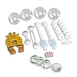 StarVast? 24Pcs Child Safety Set Include Ajustable Cabinet Locks, Clear Baby Proofing Corner Guards,