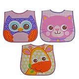 Neat Solutions Peva Bib Set, Girl Character, 3 Count by Neat Solutions