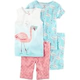 Carter's(カーターズ) 4ピースサンフィットコットンパジャマ ピンク パジャマ 6ヶ月【並行輸入】