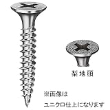 【1000本入】 ネジ 接合金具 【軽天・内装工事用 ユニクロ型 3.0×20mm】 スチール製 ラッパ頭 〔建築 工事 工具〕