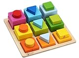 クラシック世界Geometric Wood Blocks 28 Piece