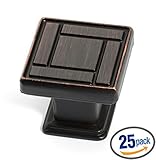 Dynastyハードウェアスーパーセーバーk-81155 – 10b Arts & CraftsキャビネットノブOil Rubbed Bronze 25 Pack K-81155-10B-25PK