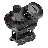 Scoking Micro T-1 タイプ ドットサイト ダットサイト 11段階調光レッド 20mmレール対応 ハイマウント付き 照準器