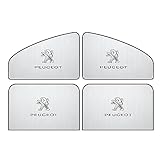 車用 サンシェード プジョー 2008 3008 5008 SUV 308 508 208 車窓日よけ マグネット吸着 車用車用 サンシェード UVカット遮光 断熱 日焼け防止 防寒 簡単着脱 車中泊 プライバシー保護 （プジョー ，サイドバイザー）