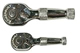 a-KOGU POWER BUILT(パワービルド) 1/4"(6.35mm) 3/8"(9.5mm) ショートラチェットレンチ 2個セット PB640927