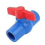 uxcell 20mm - 20mm フルポート　パイプ　コネクタ　アダプター　ハンドル U-PVC Ball Valve