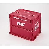 SUBARU【スバル純正】STI【折りたたみコンテナ Sサイズ】CHERRY RED ver.