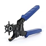 WORKPRO　回転式革ベルト 穴あけ パンチ プライヤー