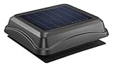 Broan 345SOBK Surface Mount Solar Powered Attic Ventilator, 28-Watt, Black by Broan