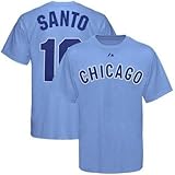 シカゴ・カブス# 10ロン・サントマジェスティックCooperstown Tシャツブルービッグ＆トールサイズ LT