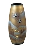 九谷焼 8.5号花瓶 木立鶴