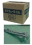 光沢メッキ釘 スクリュー釘 #10×75mm 4kg×6箱