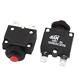 uxcell　サーキットブレーカ　回路遮断器　過負荷保護　ハードリセットボタン　AC　125V/250V　3A 　NC　2個入り