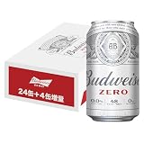 【父の日ギフト】【増量パック】バドワイザー ゼロ 缶 Budweiser [ ノンアルコールビール 350ml × 28本(24+4本) ] [ 低カロリー ]