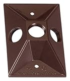 Sigma Electric 14373BR 1/2-Inch 3 Hole 1-Gang Rectangular Lamp holder Cover, Bronze [並行輸入品]