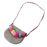 everbloom studio #78G-gry Pompom Purse