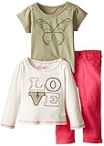 Leeベビー女の子Love 3 Piece Set カラー: ベージュ