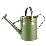 モールトンミル（MOULTON MILL）の金属製じょうろ・グリーン[4.5リットル][ジョーロ] ノーブランド品