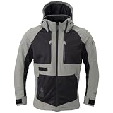 RSタイチ(RS TAICHI) バイクウェア ライディングジャケット 春夏 通気性 メッシュ ストレッチ CEプロテクター内蔵 フード取り外し可能 エアー パーカ RSJ354 LIGHT GRAY M