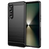 ZLFENJOY Xperia 1 VI ケース SO-51E/SOG13 マット 米軍MIL規格 耐衝撃 超薄型 TPU 指紋防止 薄型・軽量・傷防止・落下防止・滑り止め 柔軟なTPU素材 Xperia 1 VIケース (ブラック)