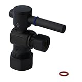 Kingston Brass CC53305DL Concord Decorative Quarter Turn Valve with 1/2-Inch and 3/8-Inch OD Compres