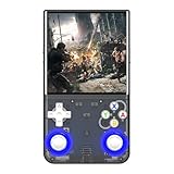 Rodimanck 新型R36ウルトラ携帯型ゲーム機 4インチIPSスクリーン WiFi対戦対応 ポータブルレトロ 多人数プレイ可 RGBカラー 720×720解像度 レトロ (グレー,128GB -Wi- Fi対応)