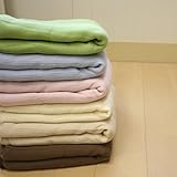 国産６重ガーゼケット 《無地》【85c×115ｃ】【全6色】【日本製】 (桜)