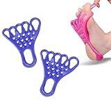 足指 トレーニング チューブ 【2個入り】 足 ストレッチ 筋トレ ストレッチバンド 足指を広げる トレーニングチューブ 足裏のストレッチ お風呂でも使える (ブルー)