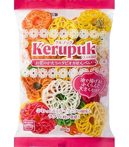 Amazon | クルプック Kerupuk タピオカせんべい 200g インドネシア