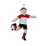 Personalizedクリスマス装飾2017 SOCCER BOYスポーツPlayerアクティブAthleteホリデーツリーオーナメントチームCoworker workersギフト趣味スコアスニーカ