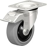 Blickle LEX-POEV 100KD-FI-SG Swivel Caster, 3.94 Wheel Diameter, 330 lb. Load Capacity by Blickle