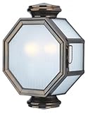Troy Lighting B2003HB Lexington Collection 2-Light Exterior Wall Lantern Heritage Bronze Finish with
