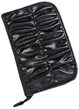 AYANNA マルチケース(母子手帳ケース) Lサイズ シャーリング・ブラック Lサイズ:横16cm×縦24cm×奥行き3cm 203g 合成皮革 ABO-01-L
