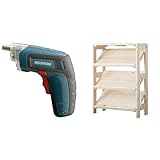 『電動ドライバー 充電式 RD110-G グリーン』と『ラック ウッディラック斜めシェルフ 幅58.5×奥行26.5×高さ80cm クリア WOR-80N』のセット