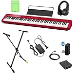 【PX-S1000後継機種】【専用ヘッドホン＆ワイヤレスアダプター付き！】CASIO カシオ 電子ピアノ DigitalPiano 88鍵盤 Privia PX-S1100 (スタンドセット, RD レッド)