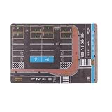 Shamiina 1/64スケール 駐車場模型 駐車場マット ジオラマ 滑り止めレイアウト マウスパッド モデル車のシーンディスプレイ ミニカーガレージ 大型ガレージ玩具 車両シーンおもちゃ用, J