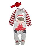 （ワボーズ） Waboatsサンタクロース カバーオール　帽子付 ベビー コスチューム 衣装 仮装 防寒 ハロウィン　クリスマス ベビーロンパース ベビーカバーオール B 70