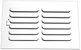 Accord ABSWWH1C106 Sidewall/Ceiling Register with 1-Way Curved Design, 10-Inch x 6-Inch(Duct Opening