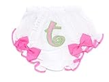 (マッドパイ) Mud Pie ベビー イニシャルブルマー（おむつカバー） 165464 Pink Initial Bloomers-t イニシャル【t】 0-6m（0～6ヶ月） [並行輸入品]