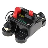 Fenteer サーキットブレーカー 　防水　全４種選べ　 12v-24vオーディオ回路遮断器　プッシュボタン　ヒューズホルダー　簡単　手動リセット - 150A
