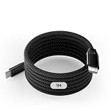 USB A to L 充電ケーブル 5V/2.4A Lightingケーブル 急速充電 For iPhone充電 ライトニンケーブル 形状記憶 スパイラル AtoL マグネット吸着 高耐久 ナイロン製 データ転送 480Mbps 【1.5M】