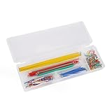 ジャンパー線 ブレッド ボード ジャンプ 14種類 ブレッドボード用ワイヤーセット 収納ボックス付き（140本セット）