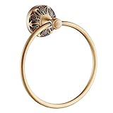 ライデンアンティーク真鍮バスルームアクセサリータオルリングタオルハンガータオルホルダータオルオーガナイザー