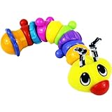 Nuby ヌービー はがため おもちゃ イモムシ ウィグル・ワーム・ティーザー【04751】