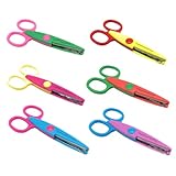 A-CRAFT ペーパー アートクラフト 6本セット ギザギザ はさみ 工作