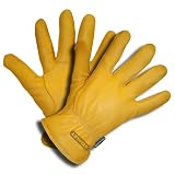 Stanley S90514 Extra Large Insulated Premium Grain Deerskin Drivers Gloves