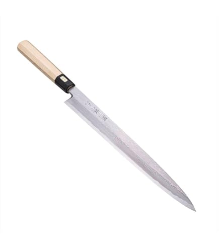 柳刃包丁関の孫六 関孫六 青紙鋼ダマスカス 柳刃270mm